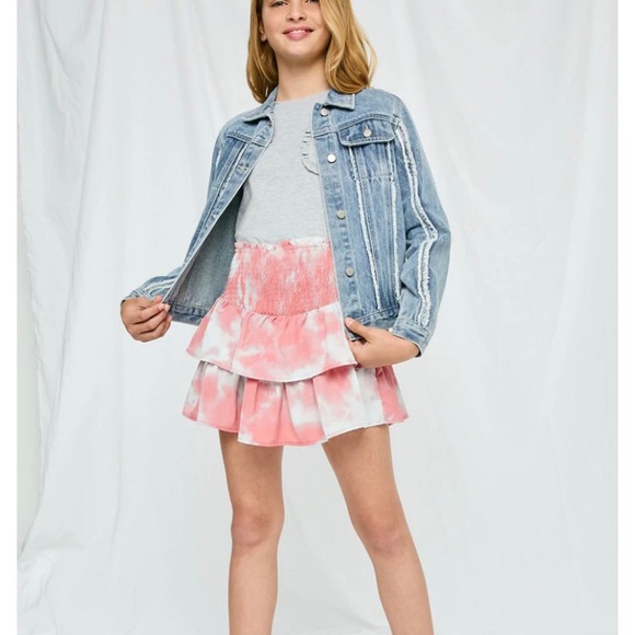 Hayden Girls size M tie dye tiered skirt! - Picture 3 of 5